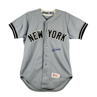 1988 Willie Randolph Signed Game Worn New York Yankees Road Jersey